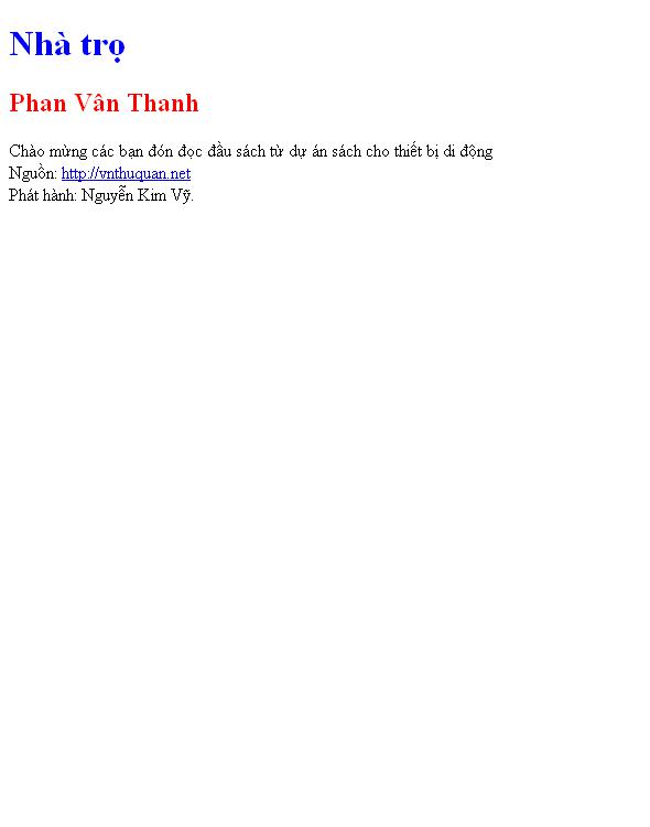 Nhà trọ