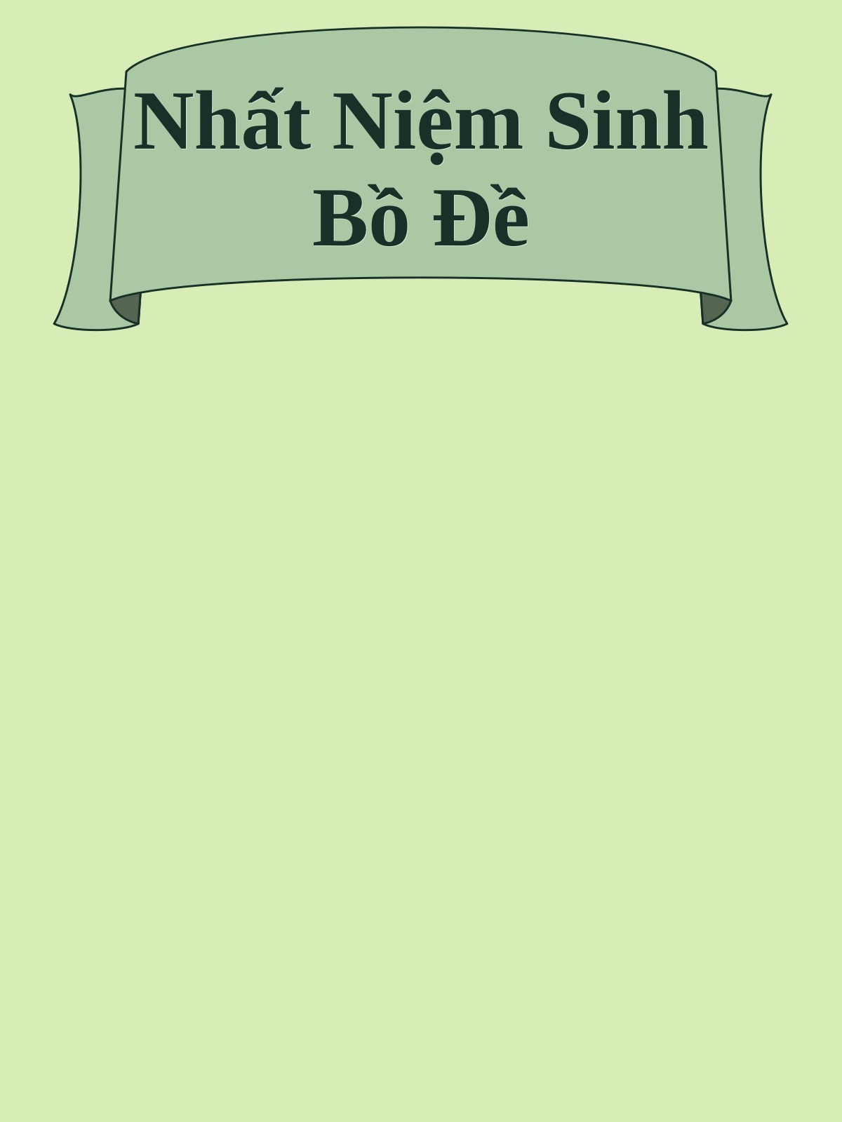 Nhất Niệm Sinh Bồ Đề