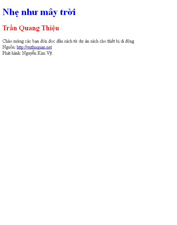 Nhẹ như mây trời