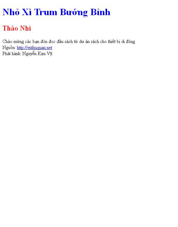 Nhỏ Xì Trum Bướng Bỉnh