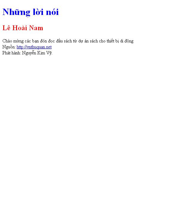 Những lời nói