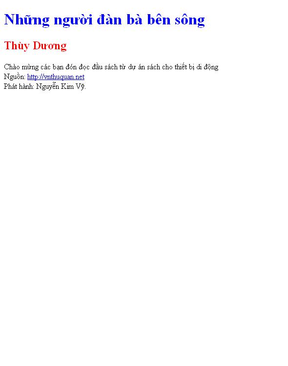Những người đàn bà bên sông