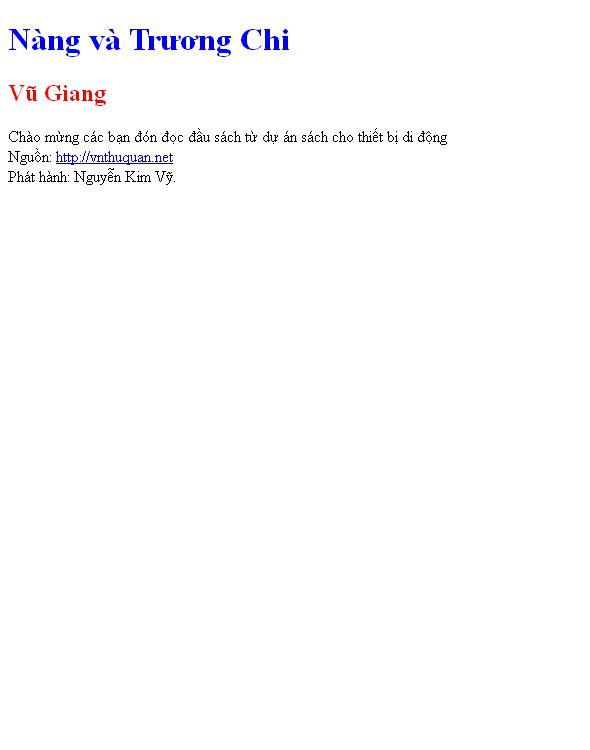 Nàng và Trương Chi