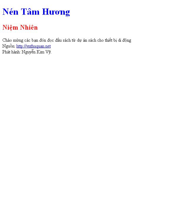 Nén Tâm Hương