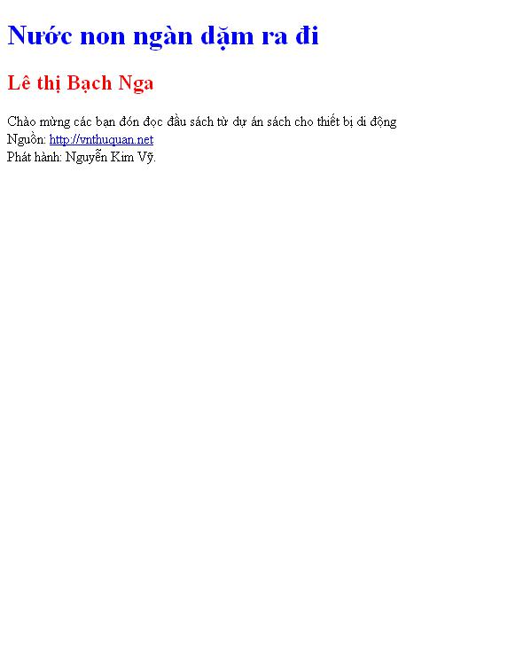 Nước non ngàn dặm ra đi