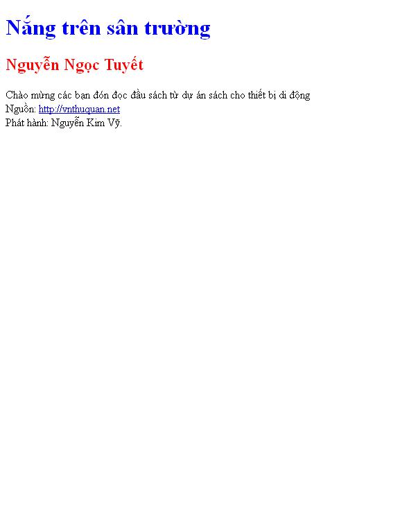Nắng trên sân trường