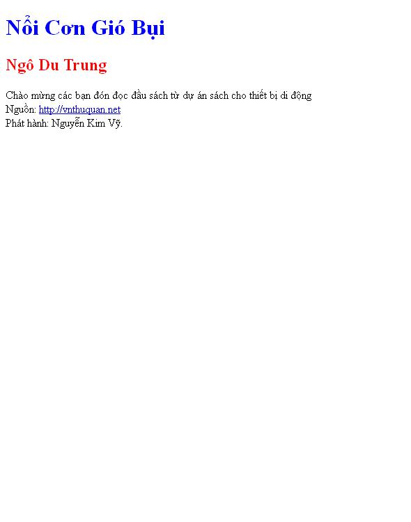 Nổi Cơn Gió Bụi