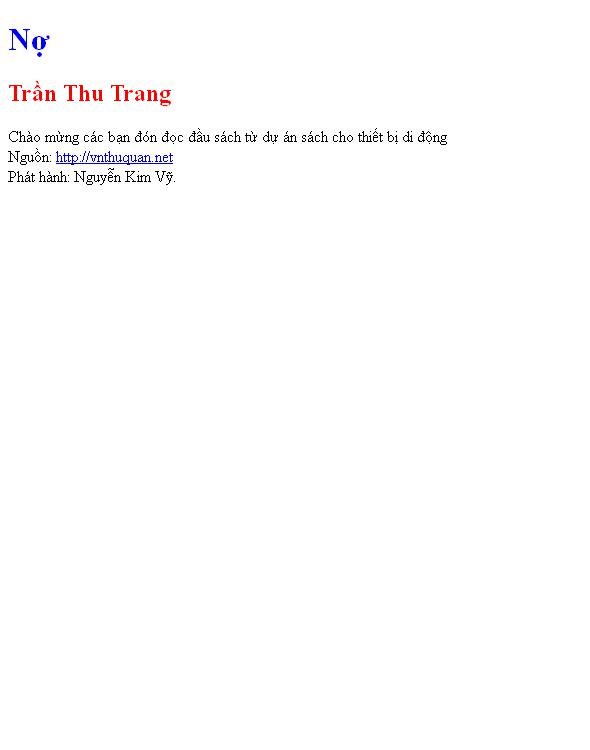 Nợ