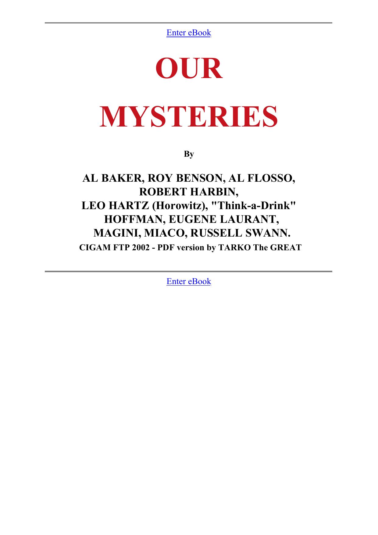 Our Mysteries