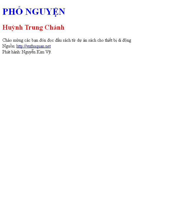 PHỔ NGUYỆN