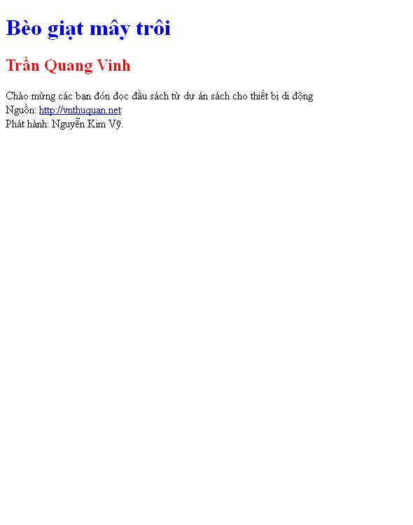 Bèo giạt mây trôi