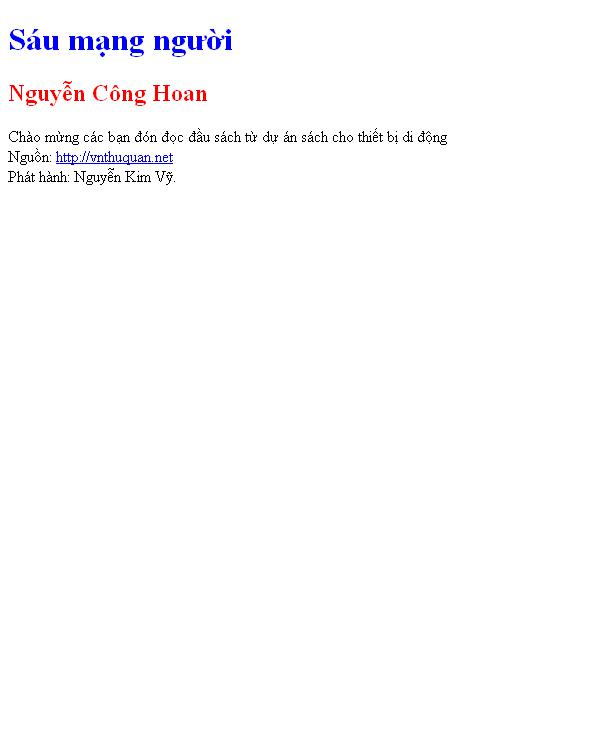Sáu mạng người