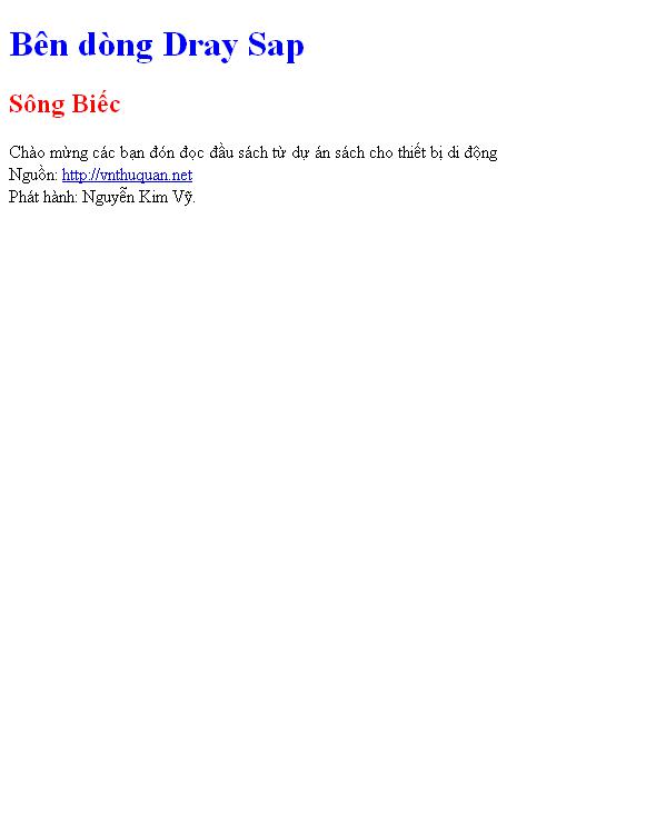 Bên dòng Dray Sap