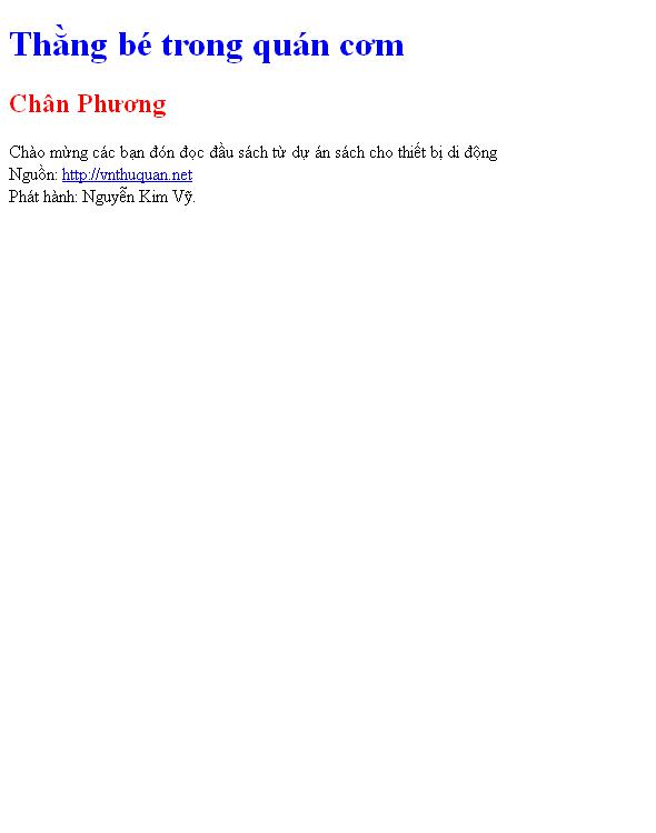 Thằng bé trong quán cơm