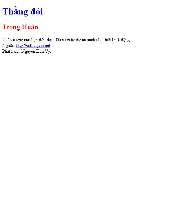 Thằng đói