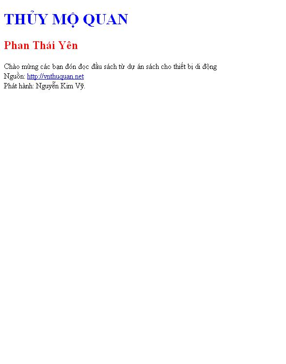 THỦY MỘ QUAN