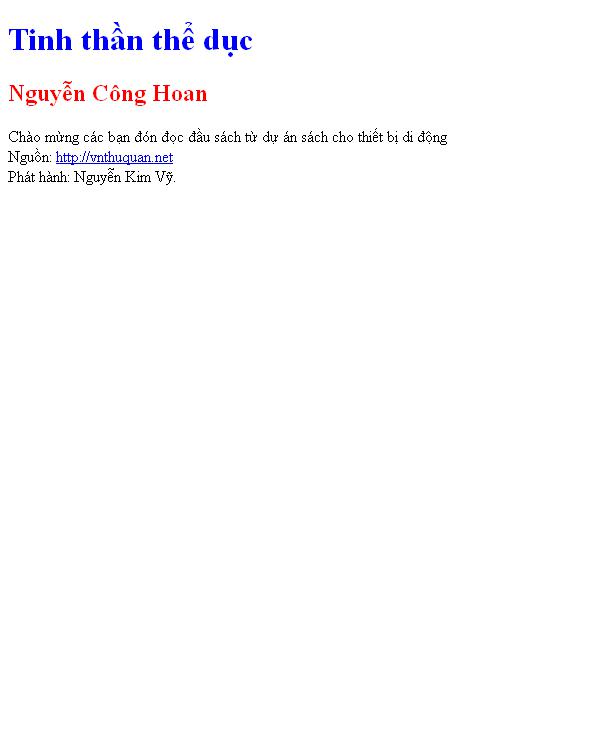 Tinh thần thể dục