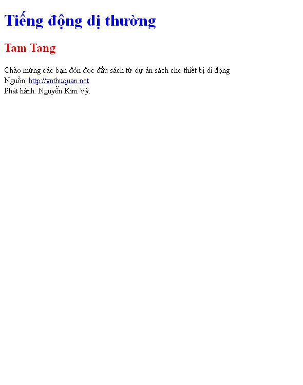 Tiếng động dị thường