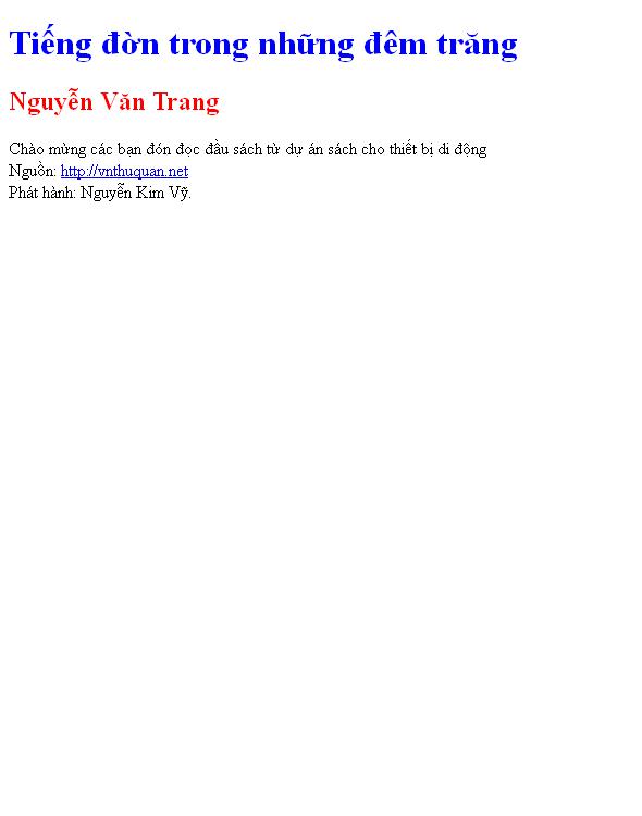 Tiếng đờn trong những đêm trăng