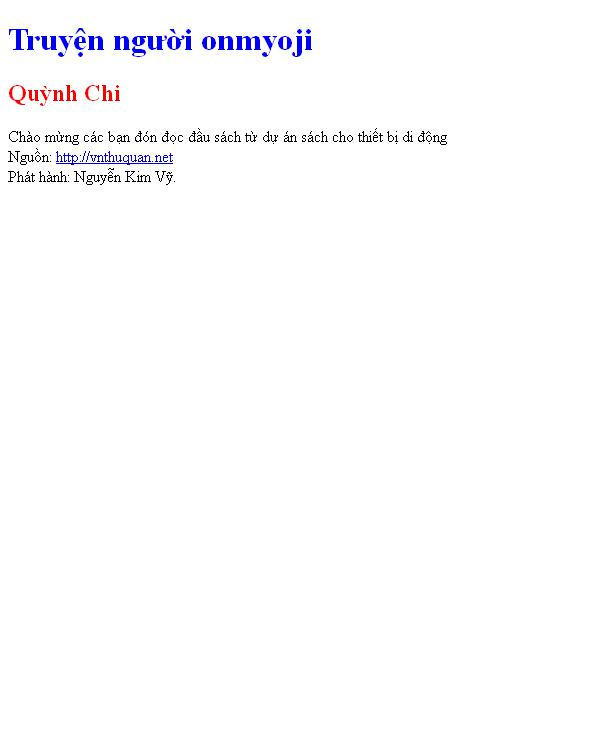 Truyện người onmyoji