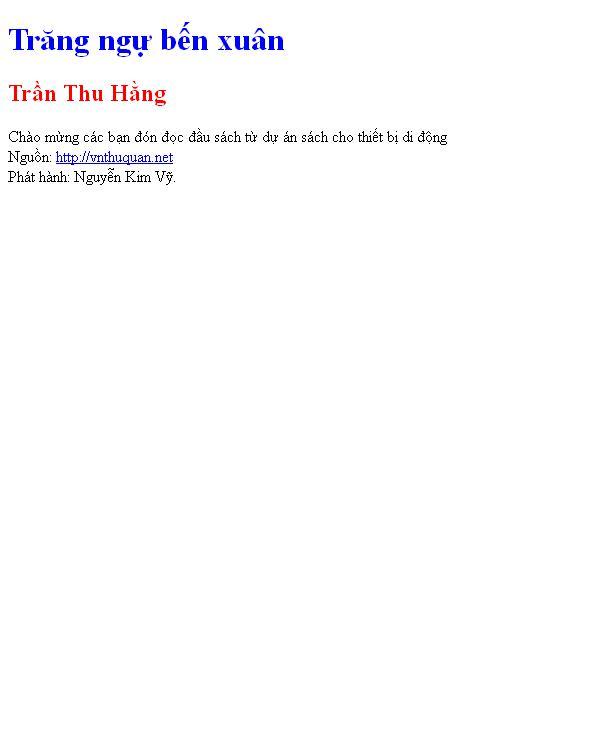 Trăng ngự bến xuân