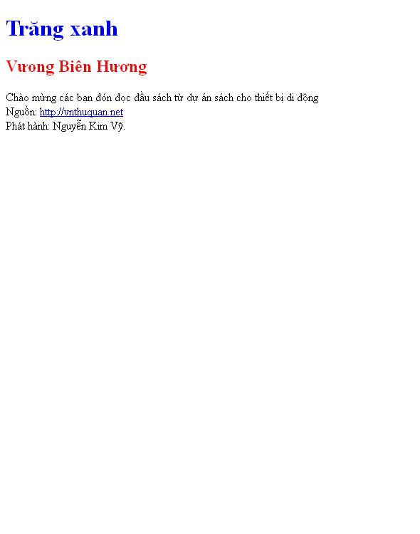 Trăng xanh