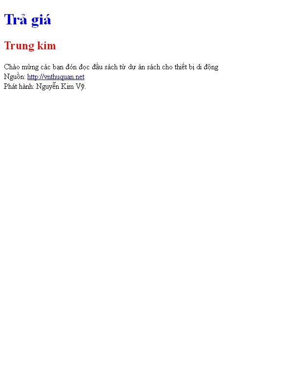 Trả giá
