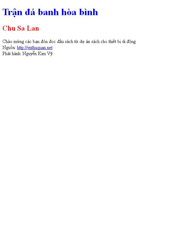 Trận đá banh hòa bình