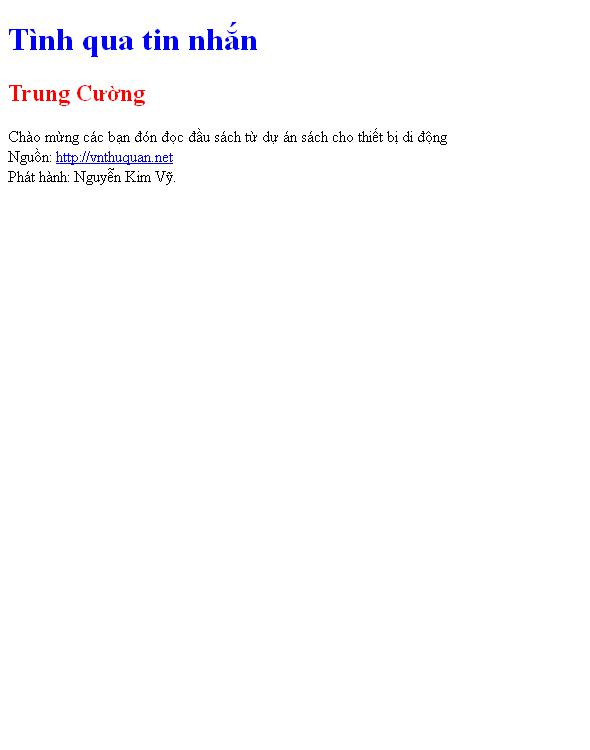 Tình qua tin nhắn