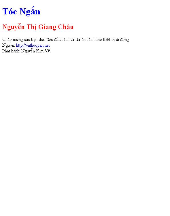 Tóc Ngắn