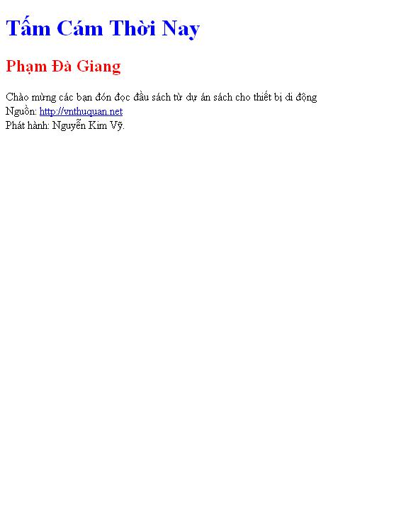 Tấm Cám Thời Nay