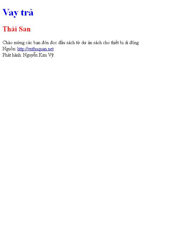Vay trả