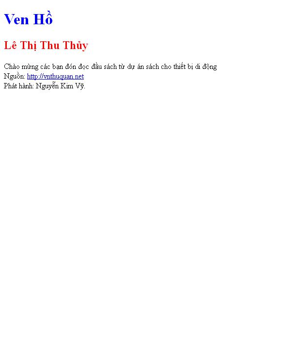 Ven Hồ