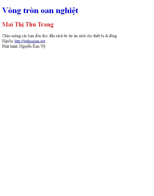 Vòng tròn oan nghiệt