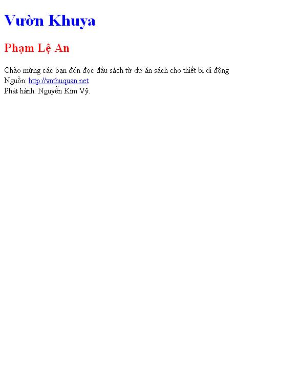 Vườn Khuya