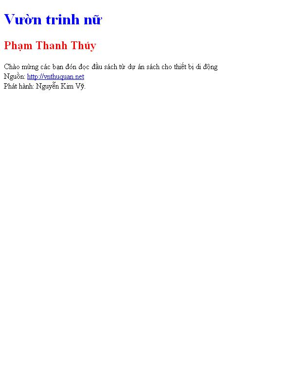 Vườn trinh nữ