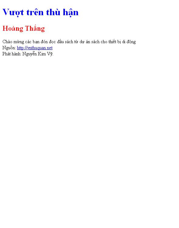 Vượt trên thù hận