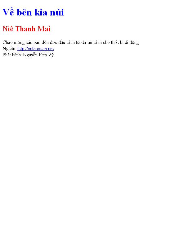Về bên kia núi