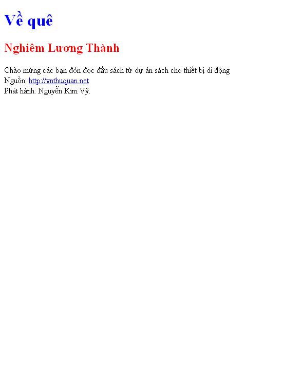 Về quê