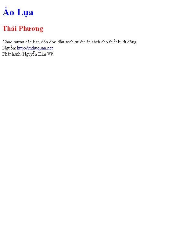 Áo Lụa
