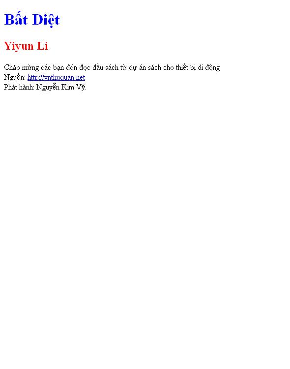 Bất Diệt