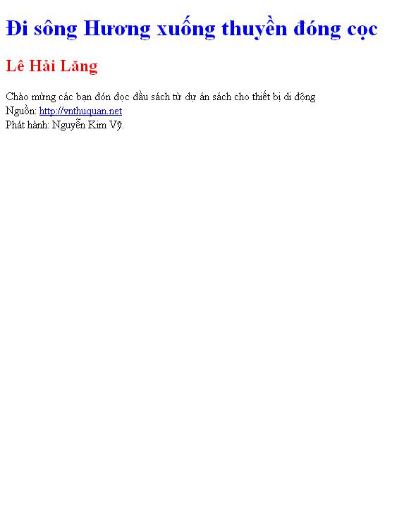 Đi sông Hương xuống thuyền đóng cọc