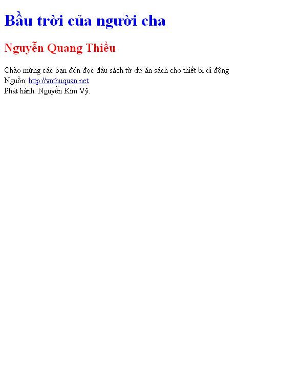 Bầu trời của người cha