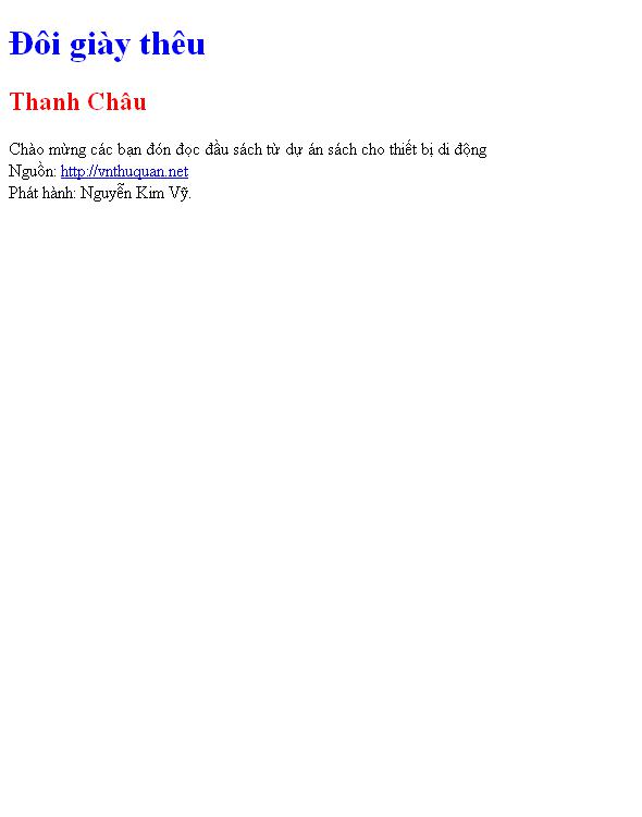 Đôi giày thêu