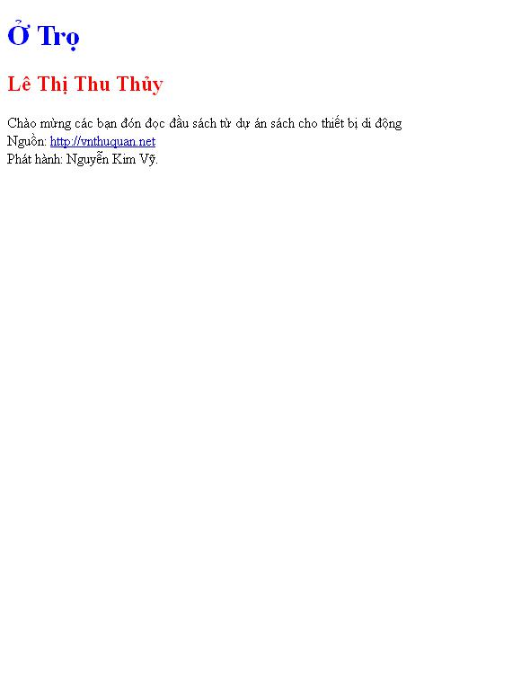 Ở Trọ