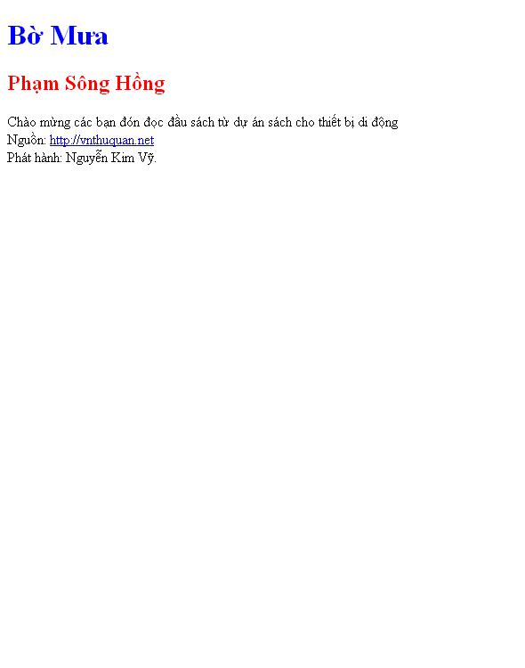 Bờ Mưa