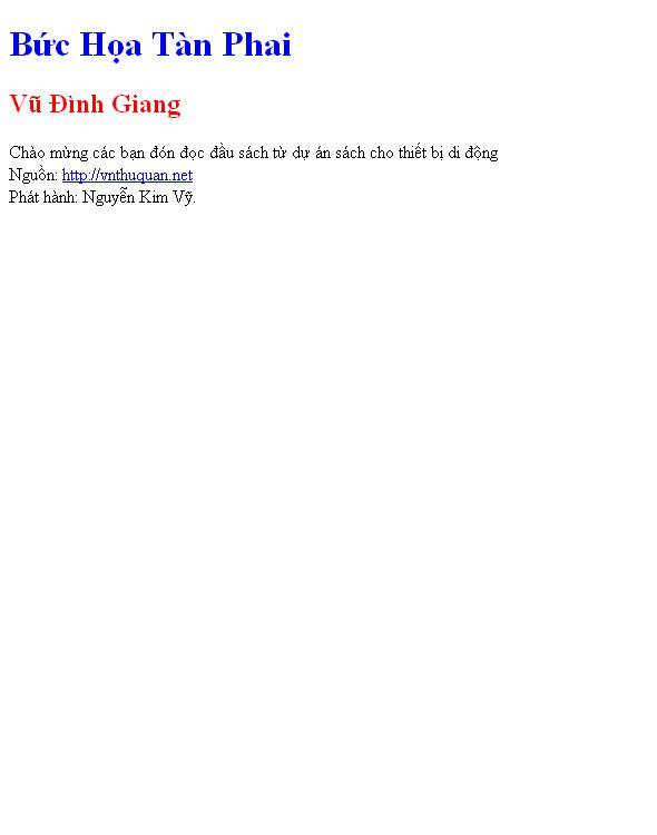 Bức Họa Tàn Phai