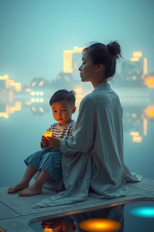 Cha Mẹ Nuôi Con Biển Hồ Lai Láng