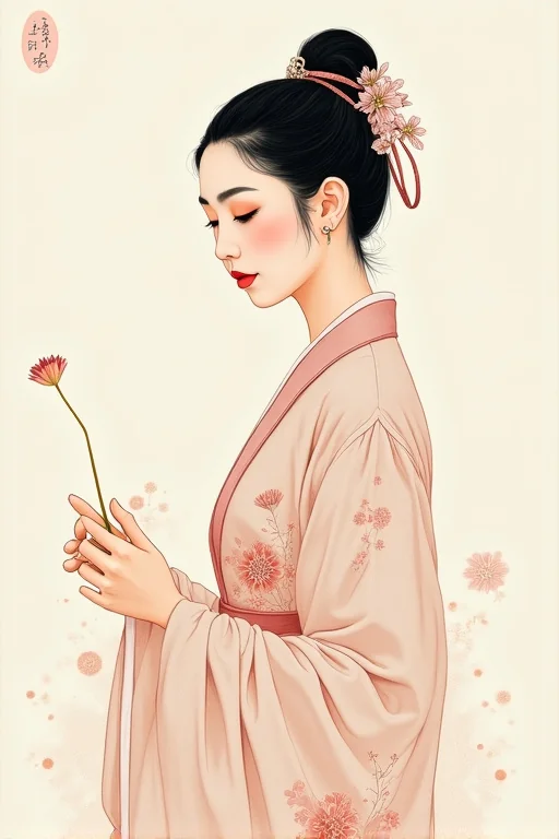 Tranh Mỹ Nhân - Tỉ Hạc