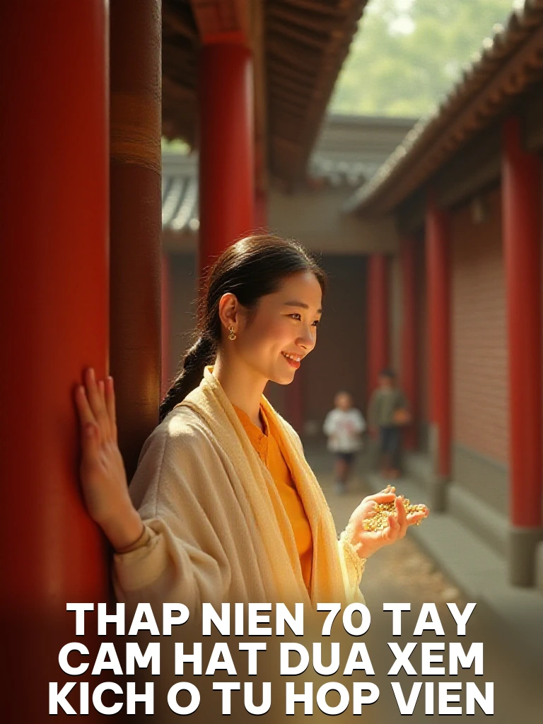 Thập Niên 70 Tay Cầm Hạt Dưa Xem Kịch Ở Tứ Hợp Viện